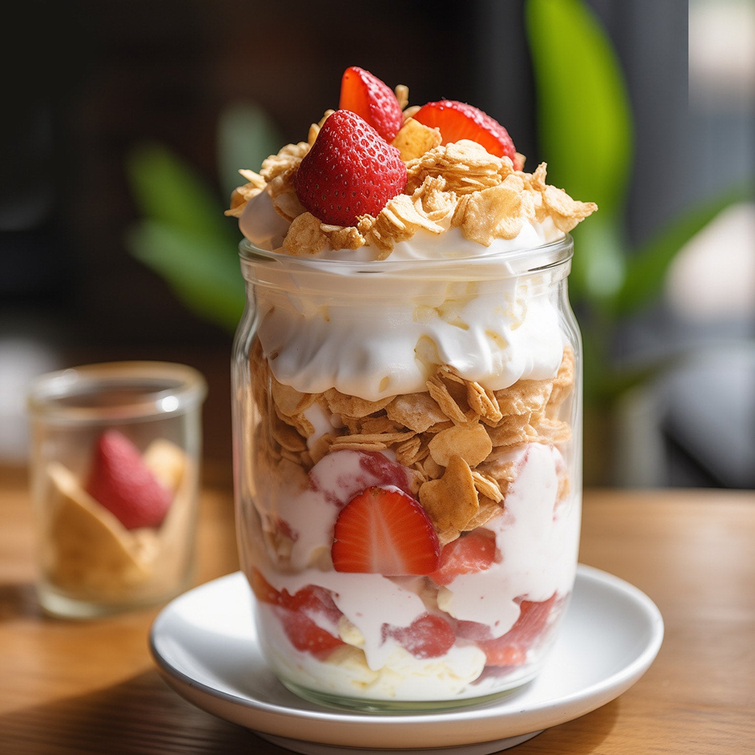 Strawberry Yoghurt Parfait
 &ndash; Mille Supergrain