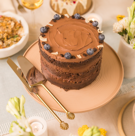 Decadent Double Chocolate Cake with Frosting