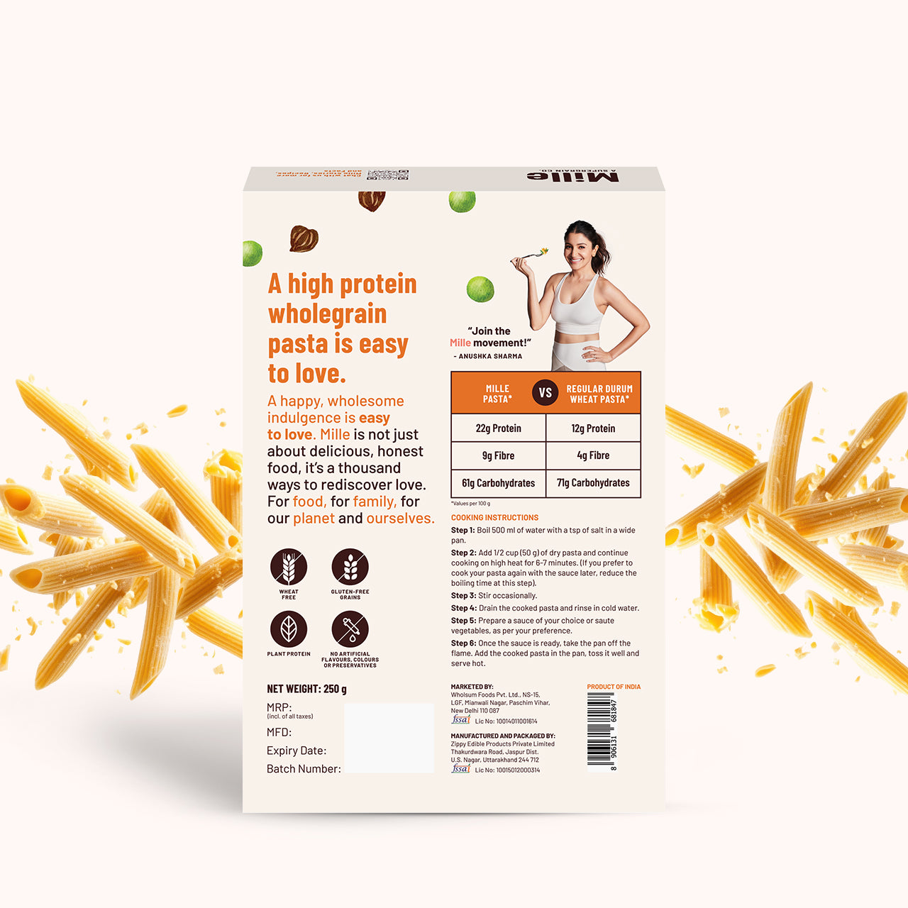 High Protein Pasta | Penne | Gluten Free | 21g Protein