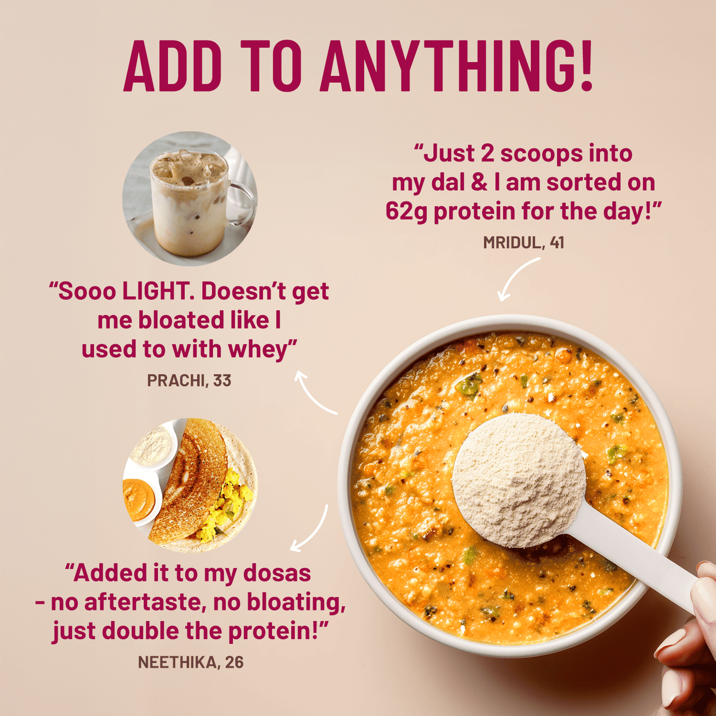 Mille Plant Protein | 31g/Scoop | Unflavoured | Fermented Yeast Protein | No Bloat I Vegan | 500g