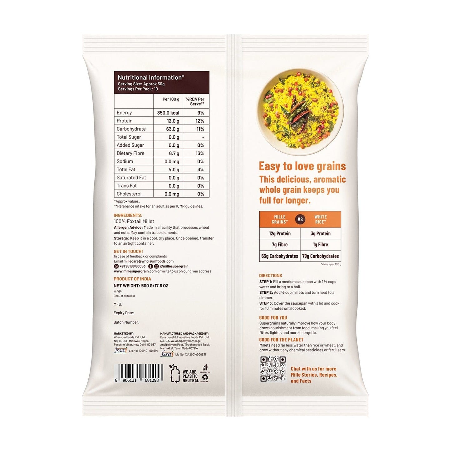 Foxtail Millet (Kangni/Navani) | Fasting Friendly | No Soaking required