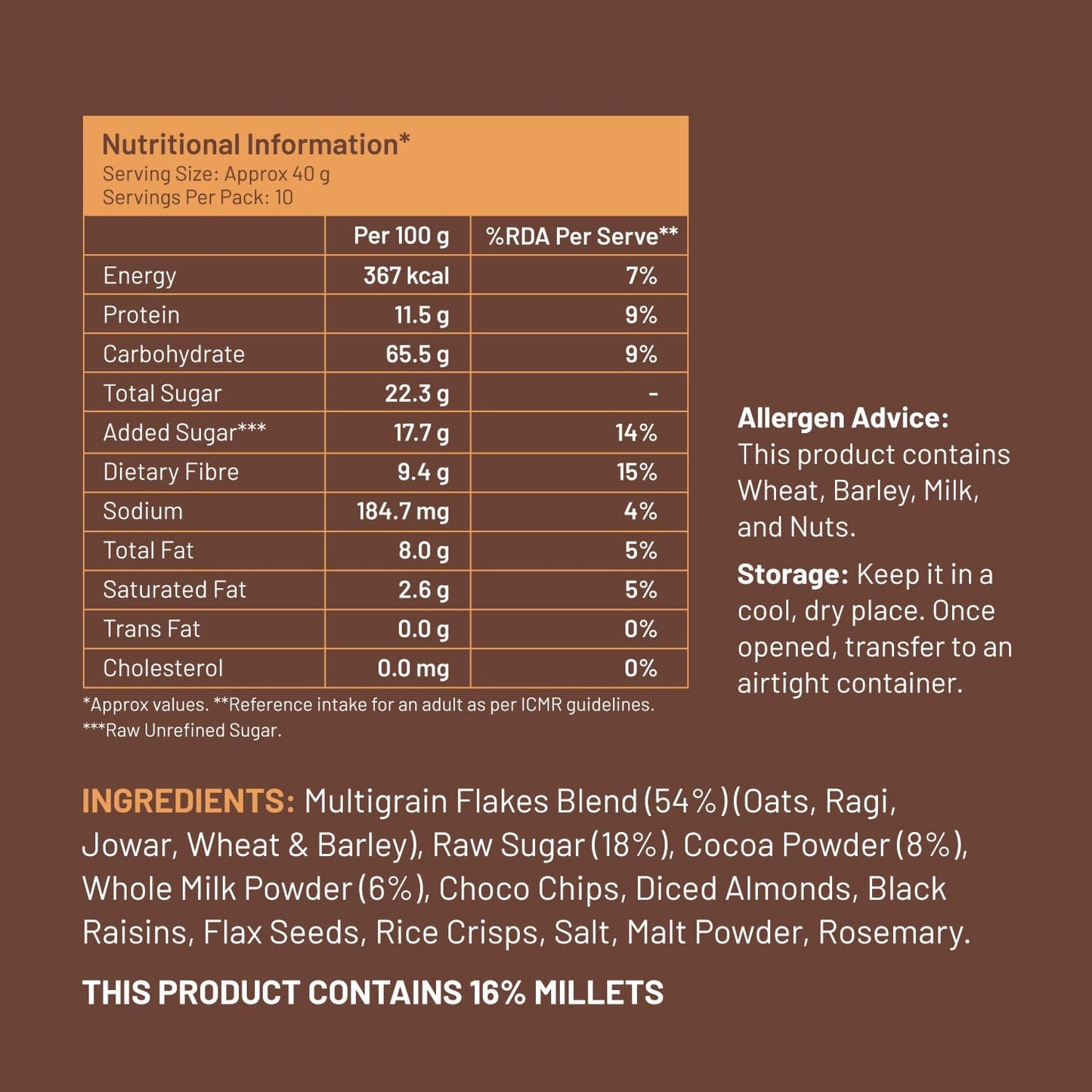 High-Protein Monthly Breakfast Bundle (Chocolate Millet Oatmeal × 3)