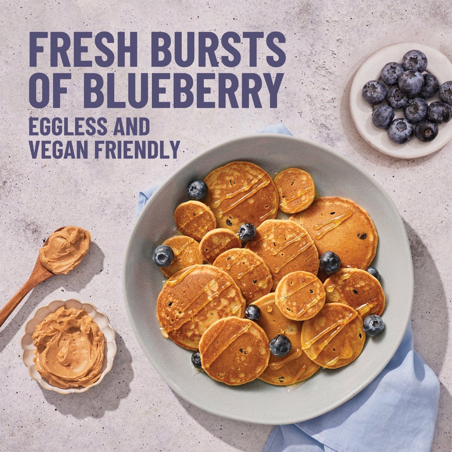 High Protein Pancake mix | Blueberry | No maida, 16g Protein