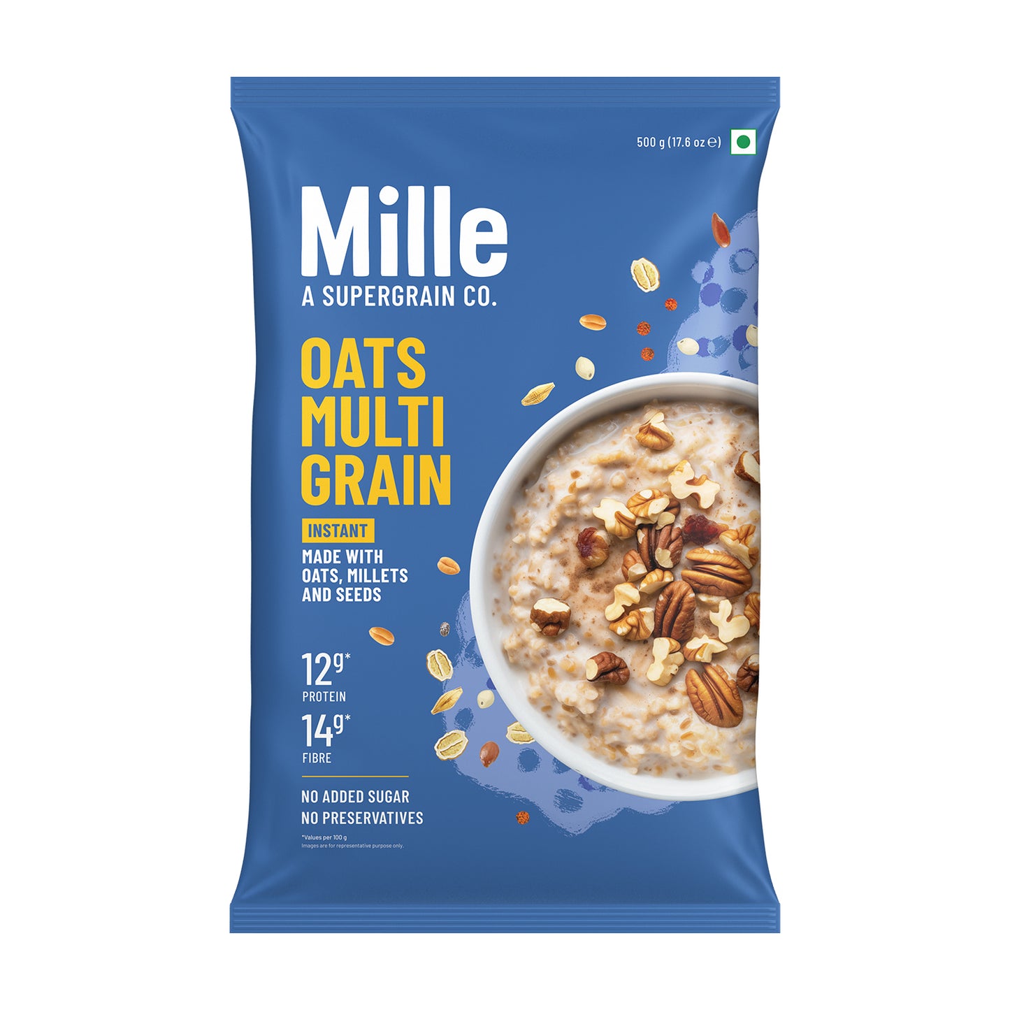 Multigrain Oats - Zero Sugar | Ragi, Jowar, Chia & Flax Seeds