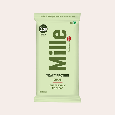 Mille Buttermilk Yeast Protein | 25g Protein Per Serve | Savoury, No Added Sugar | Bio-Fermented Yeast Protein | Gut Friendly | Vegan | 38g Trial Pack