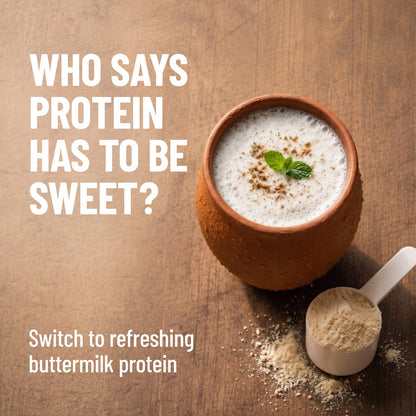 Mille Buttermilk Yeast Protein | 25g/Scoop | Savoury, No Added Sugar | Bio-Fermented Yeast Protein | Gut Friendly | PDCAAS 1.0