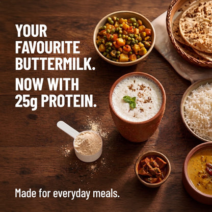 Mille Buttermilk Yeast Protein | 25g Protein Per Serve | Savoury, No Added Sugar | Bio-Fermented Yeast Protein | Gut Friendly  | 38g Trial Pack