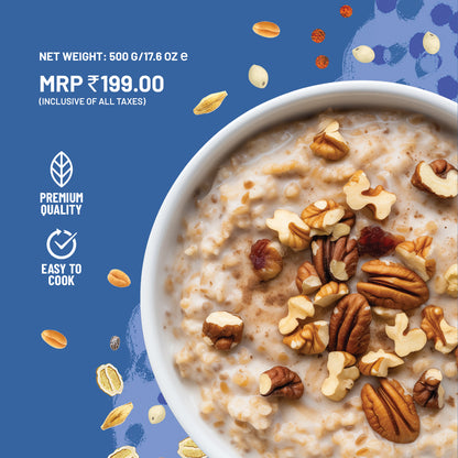 Multigrain Oats - Zero Sugar | Ragi, Jowar, Chia & Flax Seeds