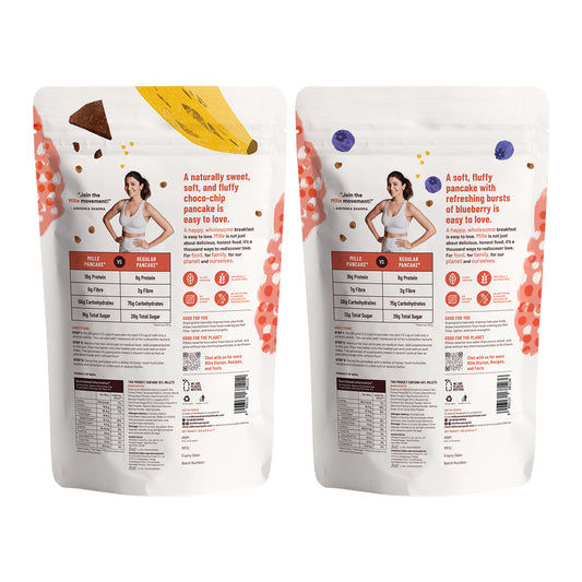 Banana Choco Chip Pancake mix & Blueberry Pancake mix