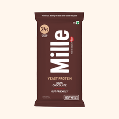 Mille Protein | 24g/Scoop | Dark Chocolate  | Fermented Yeast Protein | No Bloat I Vegan  | Trial Pack
