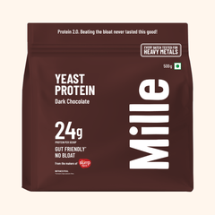 Mille Protein | 24g/Scoop | Dark Chocolate | Fermented Yeast Protein | No Bloat I Vegan