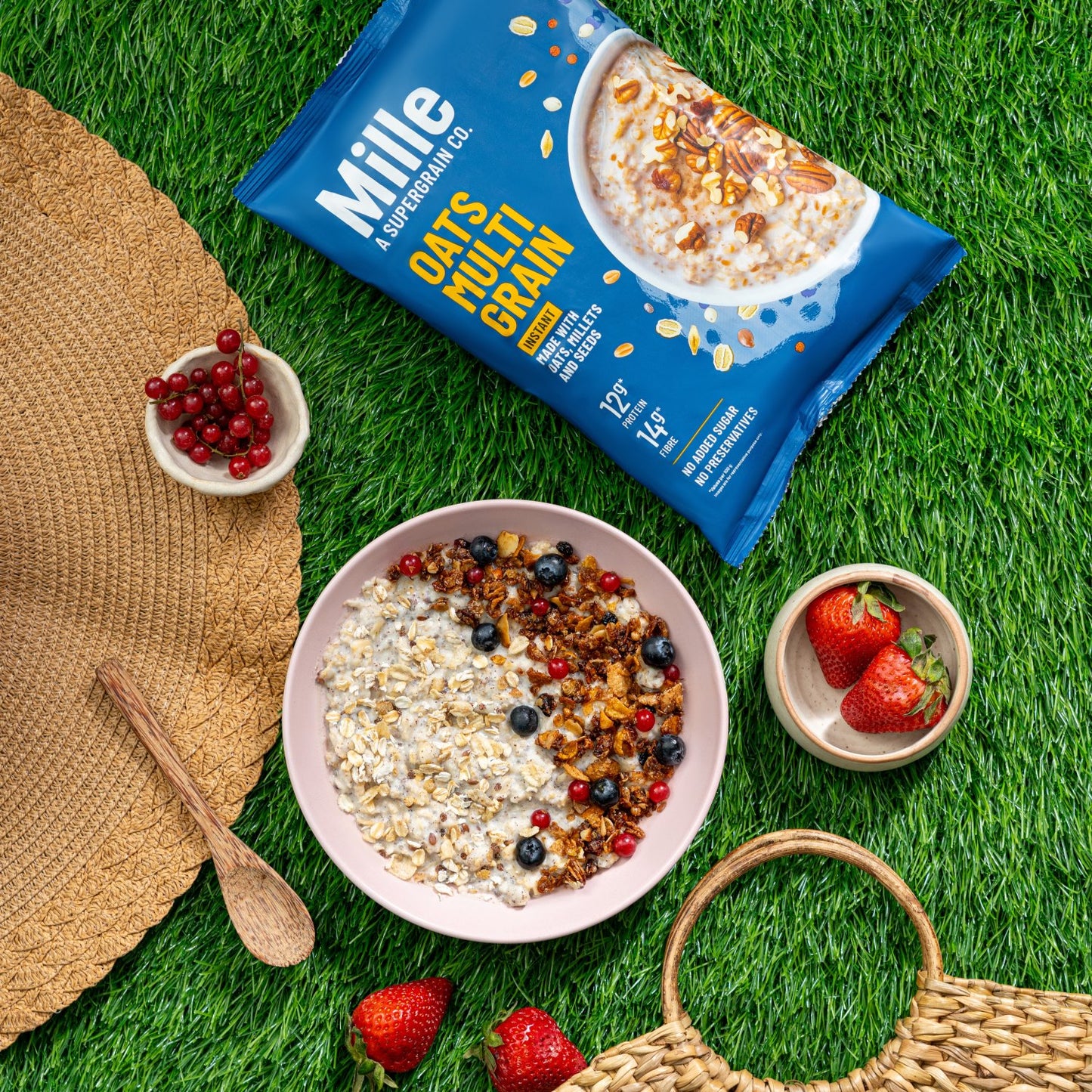 Multigrain Oats - Zero Sugar | Ragi, Jowar, Chia & Flax Seeds