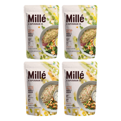 Weight Loss Combo - 2 Little Millet Grains + 2 Foxtail Millet Grains