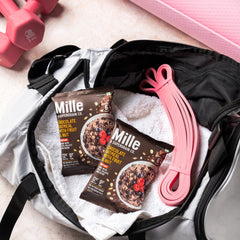 Mille High-Protein Chocolate Oatmeal with Fruits & Nuts | Healthy High-Fiber Breakfast | Pack of 1