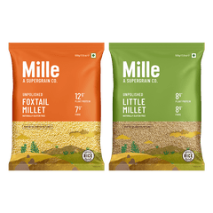 100% Whole Grains (Rice Substitute) Combo - Little/ Kutki Millet & Foxtail/ Kangini Millet