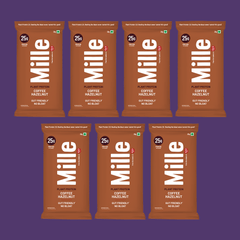 Mille Plant Protein | 25g Protein/Scoop | Coffee Hazelnut Trial Pack of 7 | 38g Trial Pack x 7
