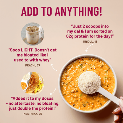 Mille Plant Protein | 31g Protein/Scoop | Unflavoured Trial Pack of 7 | 38g Trial Pack x 7