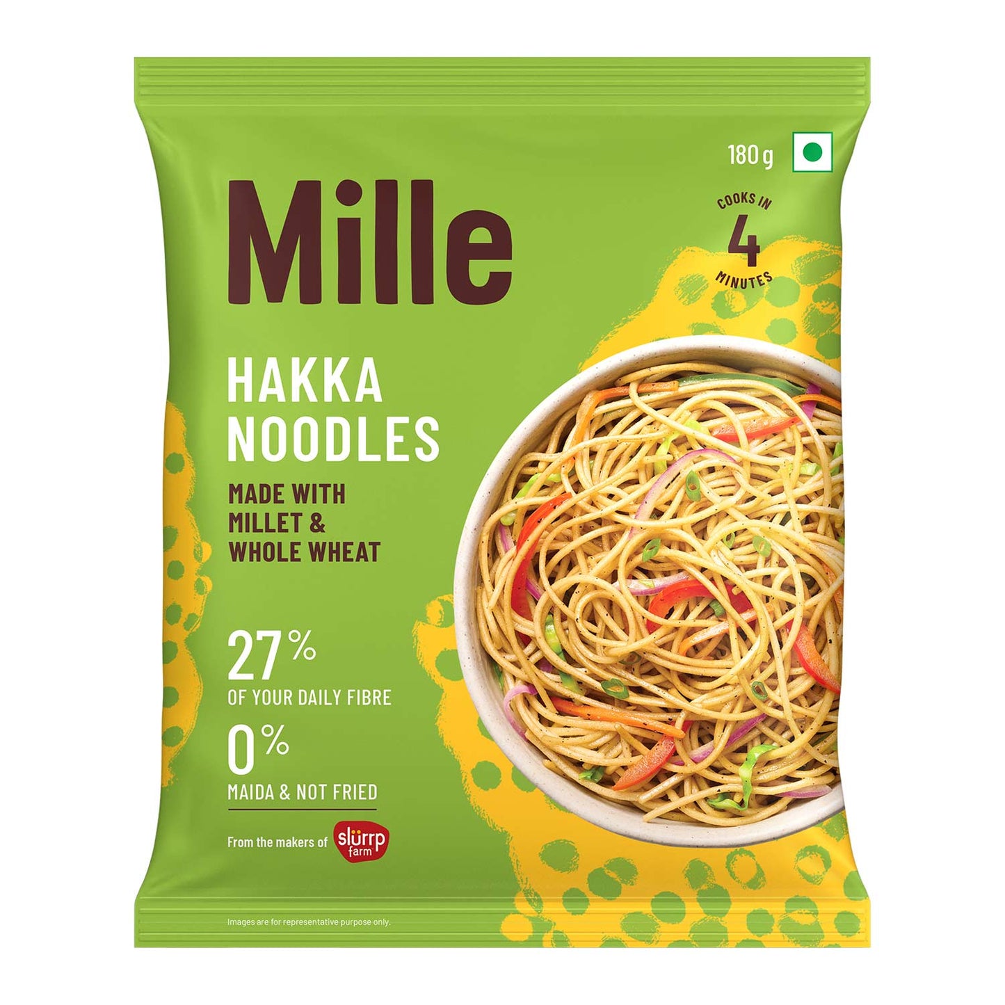 🎁 Mille Wheat + Millet Healthy Instant Hakka Noodles (100% off)