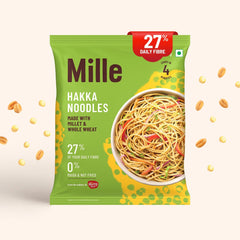 Zero Maida Hakka Noodles | Whole wheat + Foxtail Millet | Non-sticky | No Palm Oil