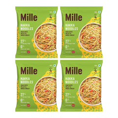 Zero Maida Hakka Noodles | Whole wheat + Foxtail Millet | Non-sticky | No Palm Oil  | Pack of 4