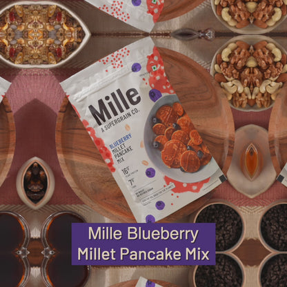 Blueberry Pancake mix | Real blueberries | No maida, 16g Protein