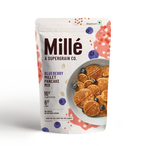 Blueberry Pancake mix | Real blueberries | No maida, 16g Protein